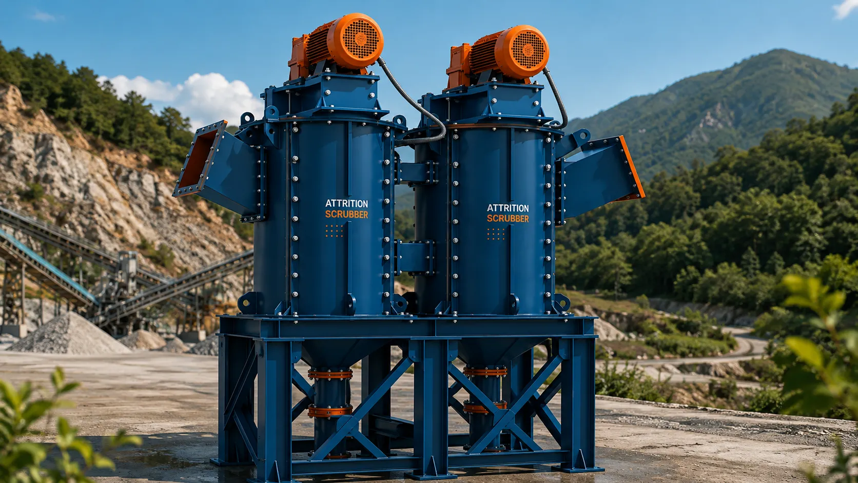 Attrition Scrubber Unit — front view