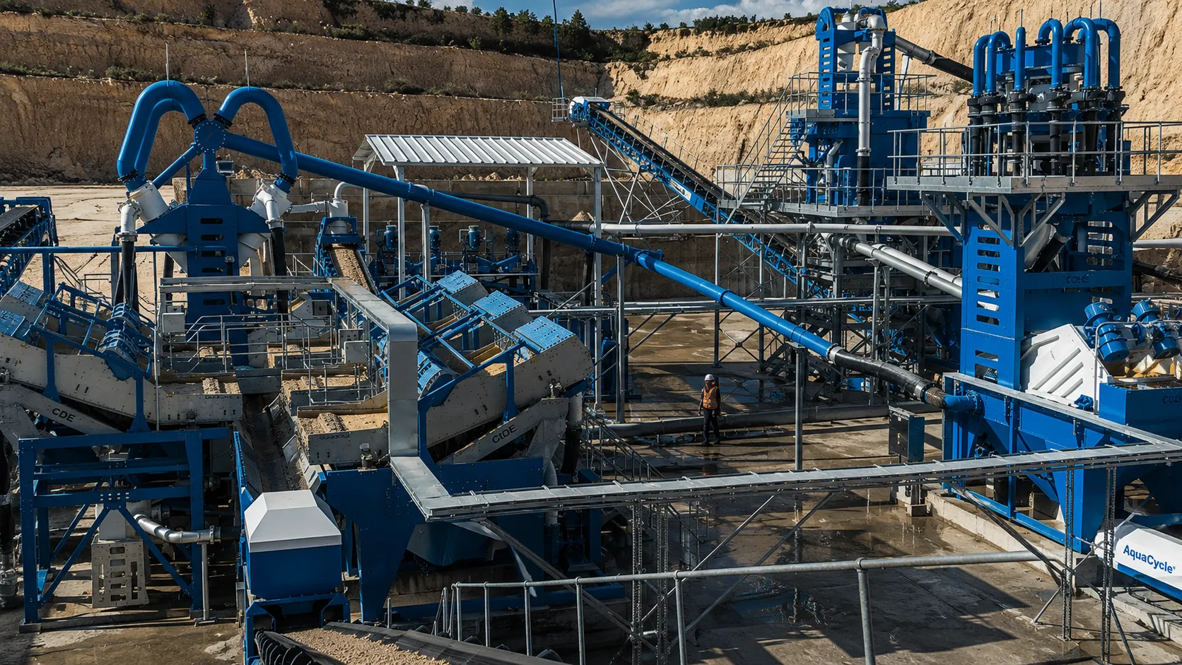 River Sand Washing Plant — front view